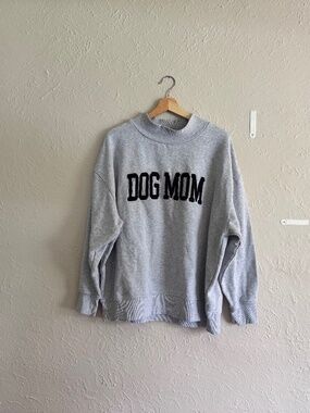 By Anthropologie Mock-Neck Dog Mom Sweatshirt